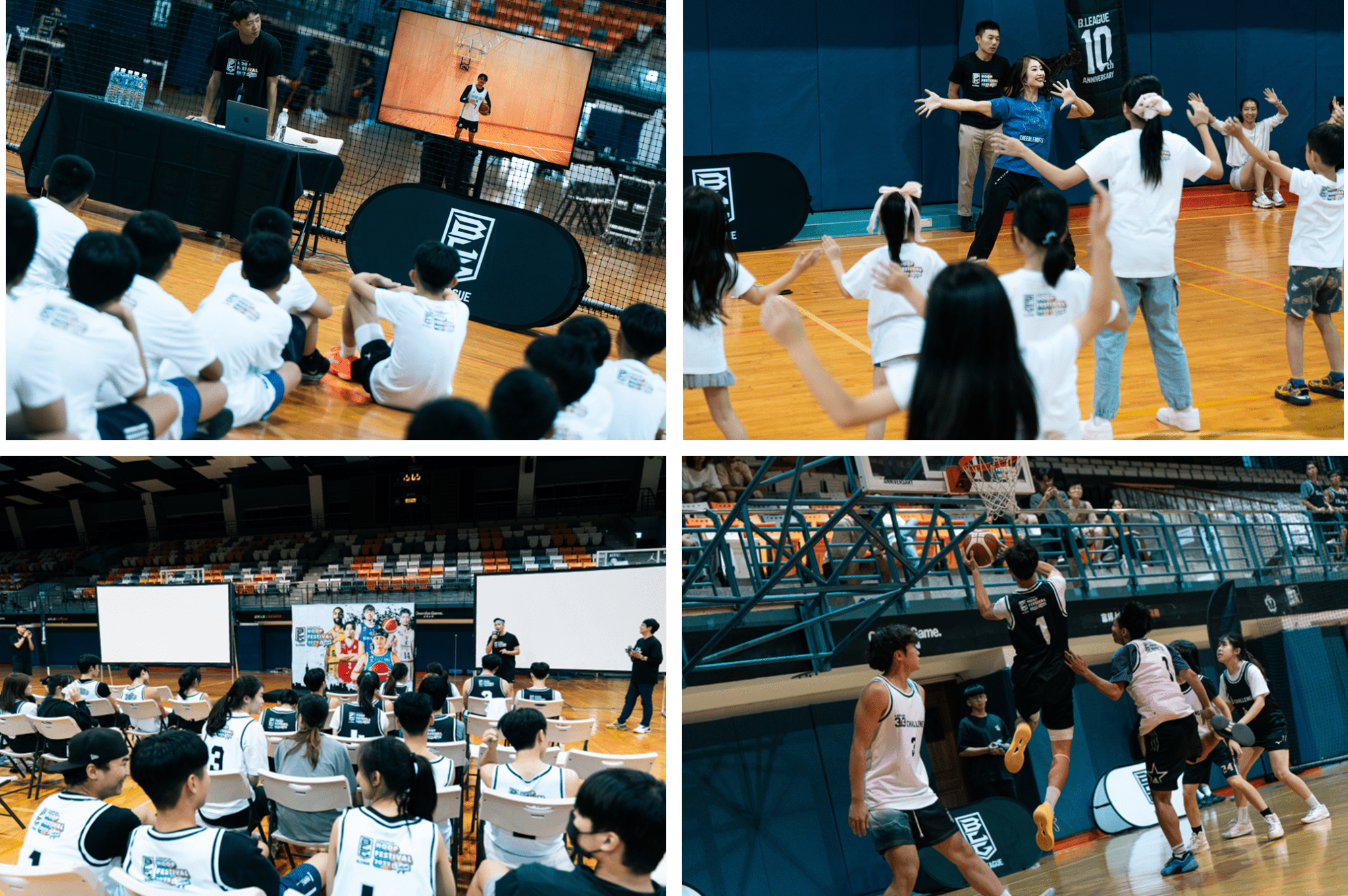 11/8（土）～9（日）チャイニーズ・タイペイ大学バスケの名門 国立政治大学（NCCU）で初のB.LEAGUEプロモーションイベントを開催 滋賀レイクス 游艾喆選手の母校でバスケ・チアのクリニックなどを実施