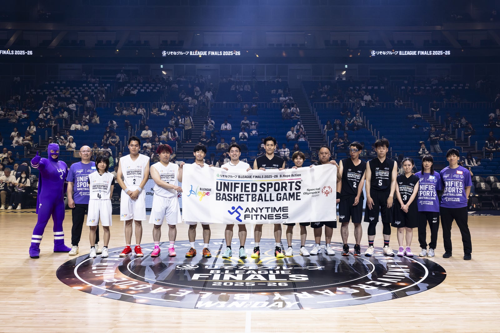 「りそなグループ B.LEAGUE FINALS 2025-26」B.Hope ACTION 「ユニファイドスポーツ®︎バスケットボールゲーム supported by ANYTIME FITNESS」